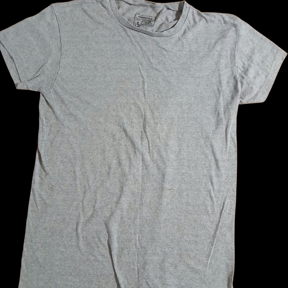 Aeropostale Men's Short Sleeve Crew Tee - Heather Gray